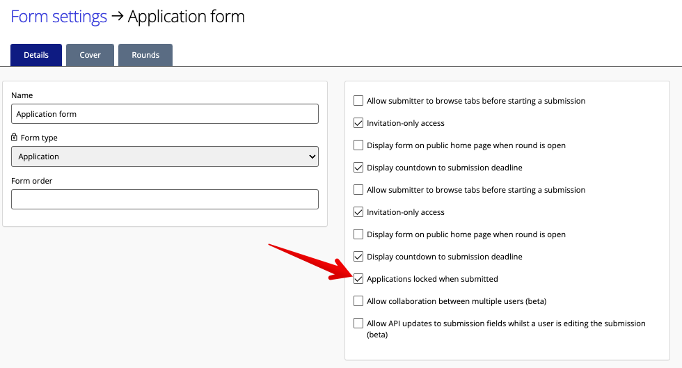 Applications locked when submitted checkbox.png