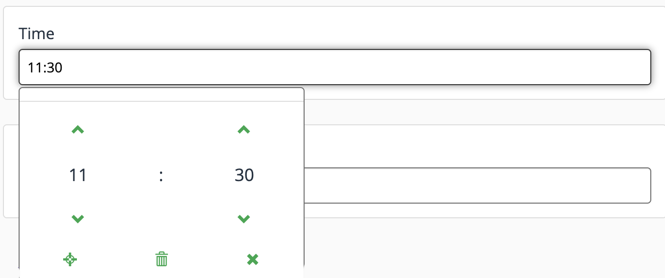 Time field example
