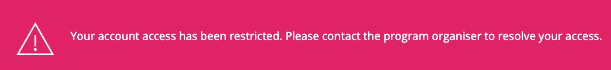 Error message