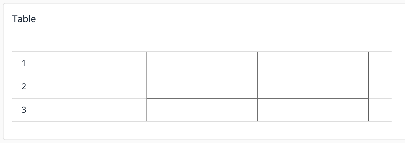 Table field example