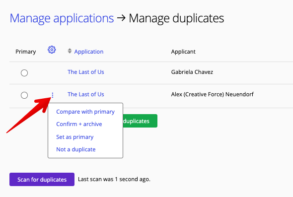 Compare option in ellipsis