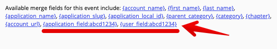 Custom merge field