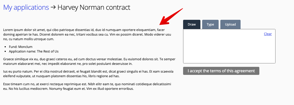Contract example