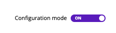 Configuration mode toggle