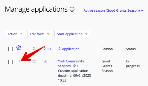 Manage applications