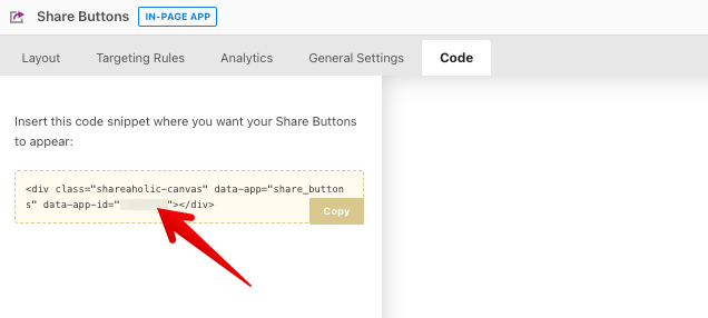Copy App ID