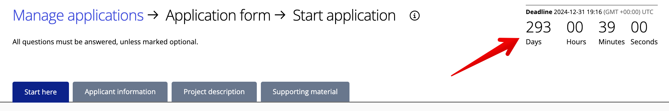 Submission countdown in form.png